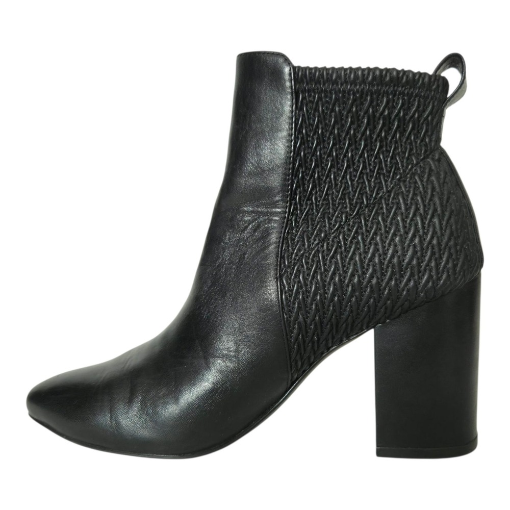 Cole Haan Grand.0S Maggie Ankle Bootie Black Basket Weave Textured Women's Sz 6B